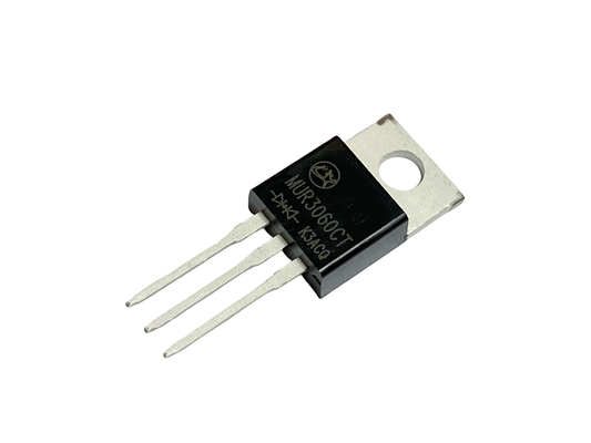 30A600V MUR3060CT TO-220AB 25ns Ультрабыстрые рекуперационные ректификаторы для высокочастотных цепей