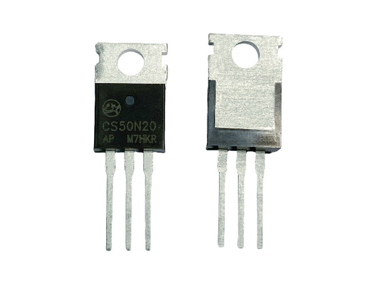 50200V CS50N20AP MOSFET Высокое разрывное напряжение Низкое напряжение Ciss Электрический переключатель для адаптеров и зарядных устройств
