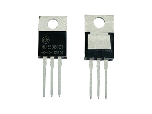 30A600V MUR3060CT TO-220AB 25ns Ультрабыстрые рекуперационные ректификаторы для высокочастотных цепей
